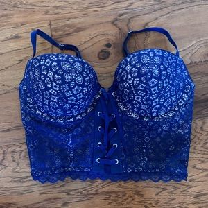 Navy Victoria’s Secret Bustier Corset Top